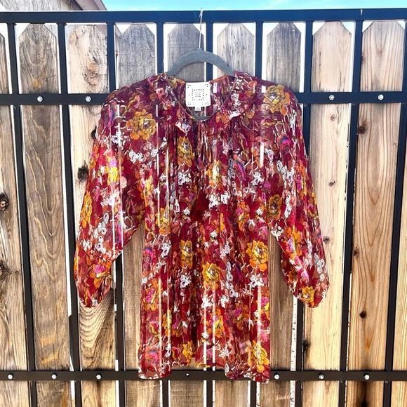 JOHNNY WAS Micah Peasant Blouse - Picture 6 of 10